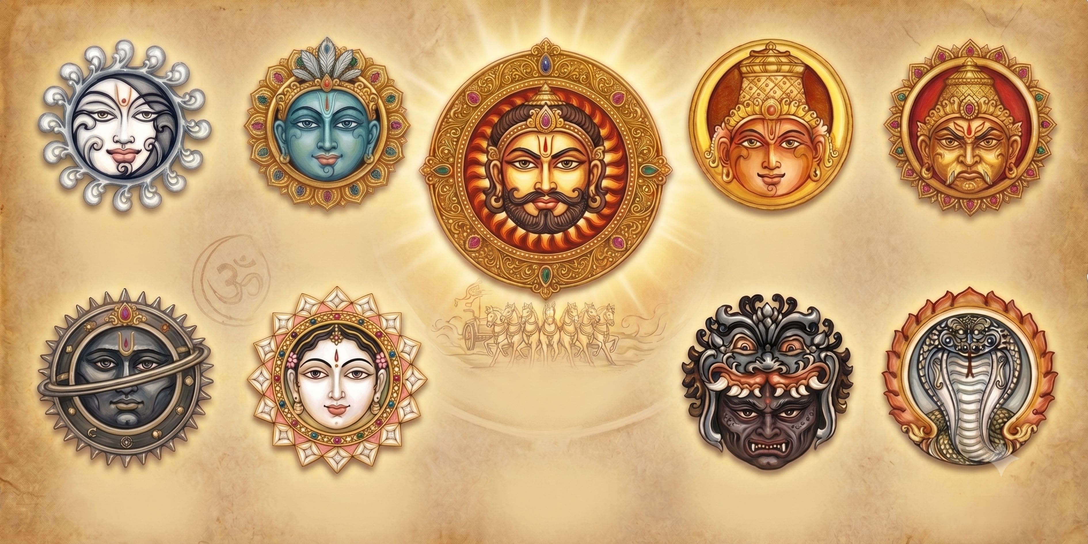 The planetary cabinet of Jyotisha navagraha personified how to predict with astrology explained